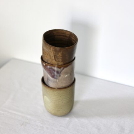 Gobelet empreinte - fauve