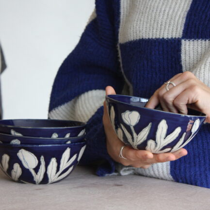 Grand bol Nuée - bleu